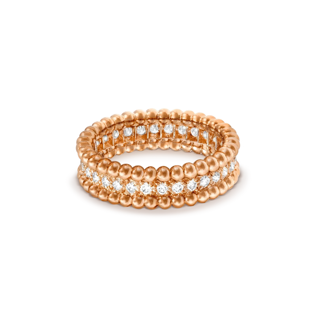 GlowPERLEE DIAMOND ROSE GOLD RING