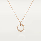 GlowJUSTE NECKLACE PINK GOLD DIAMONDS