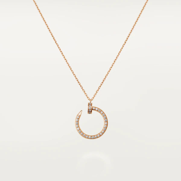GlowJUSTE NECKLACE PINK GOLD DIAMONDS