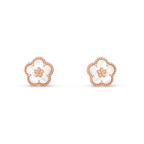 GlowLUCKY PINK GOLD WHITE MOP EARRINGS