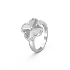 GlowCLOVER SILVER RING