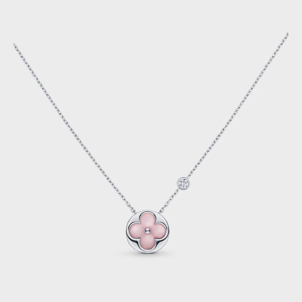 GlowSUN MOTIF PINK MOP SILVER BRACELET