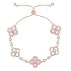 GlowCLOVER 5 MOTIF PINK BLUE RED WHITE BRACELET