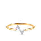 GlowVOLTE UPSITE DOWN GOLD DIAMOND BRACELET