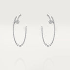GlowJUSTE EARRINGS FULL DIAMONDS 1.8MM