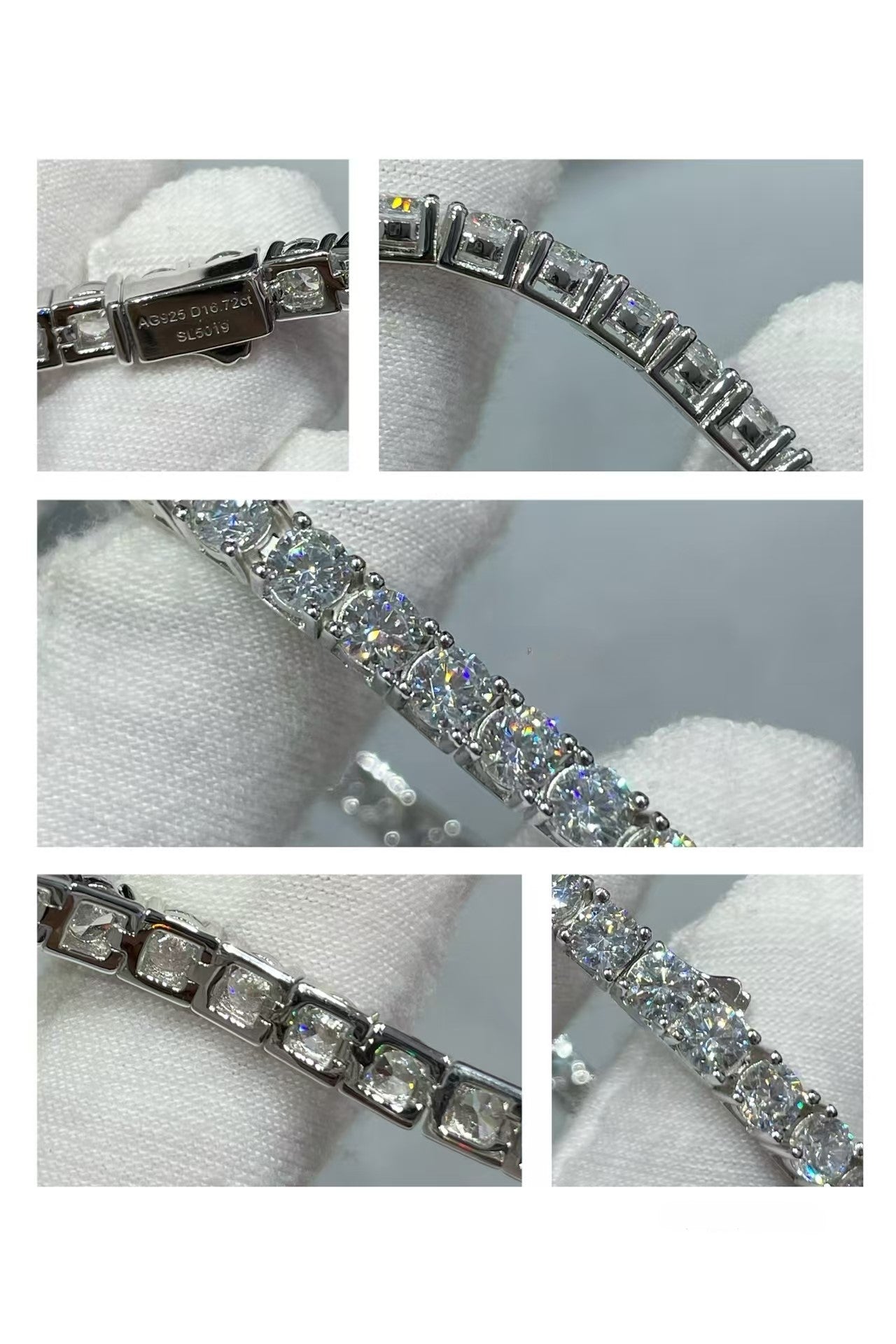 [Glow]TENNIS BRACELET WITH FULL DIAMOND SETTING
