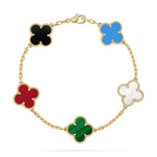 GlowCLOVER 5 MOTIFS MULTICOLOR  BRACELET