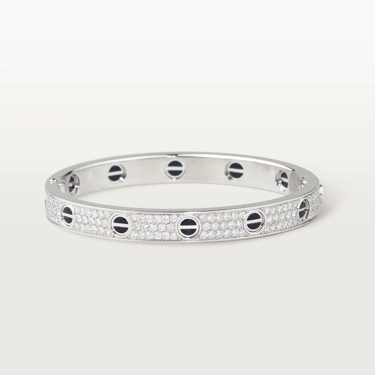 GlowLOVE BRACELET 6.1MM DIAMOND-PAVED CERAMIC