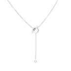 GlowFINESSE SILVER DIAMOND NECKLACE