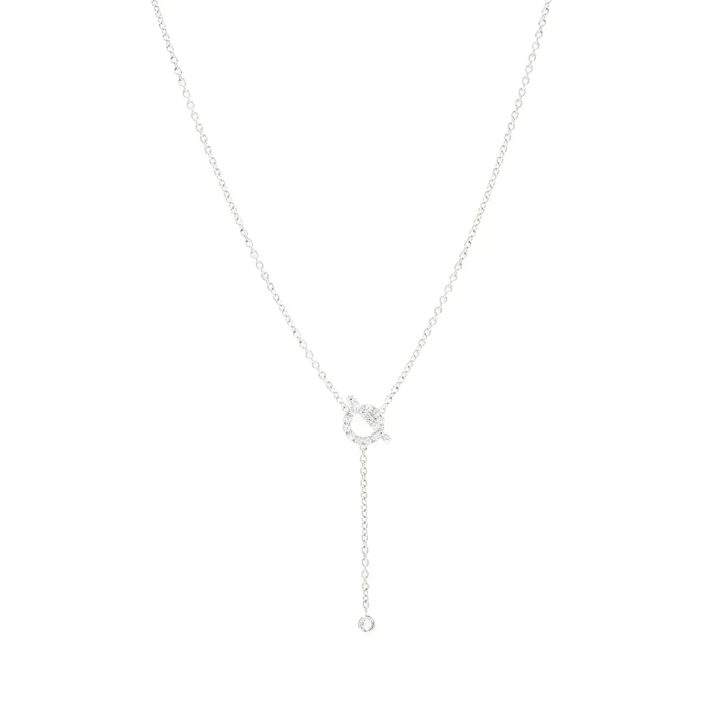GlowFINESSE SILVER DIAMOND NECKLACE