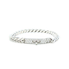 GlowKELLY CHAIN SILVER DIAMOND BRACELET