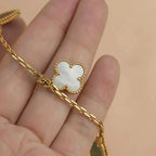 GlowLUCKY SPRING 5 MOTIF GOLD BRACELET