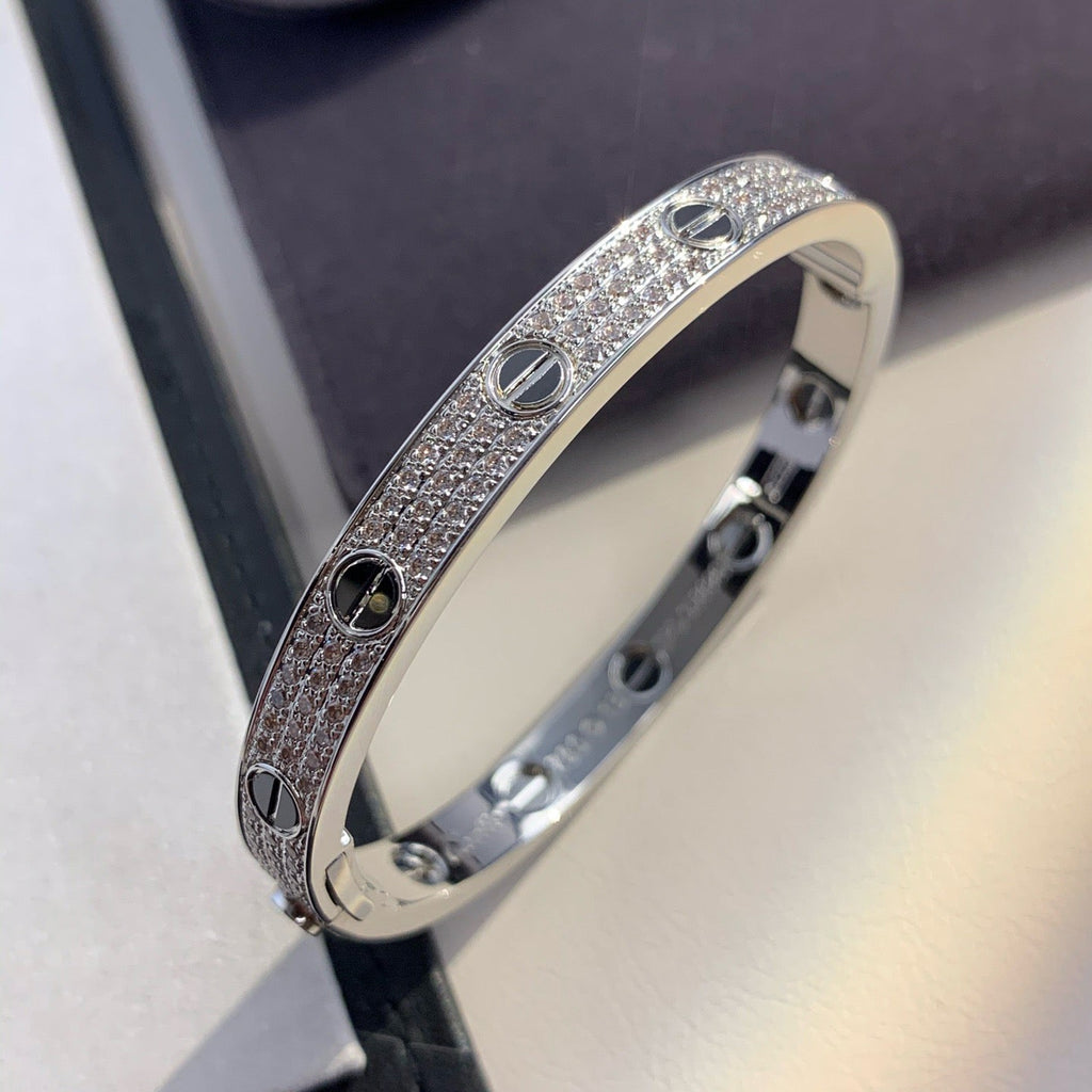 GlowLOVE BRACELET 6.1MM DIAMOND-PAVED CERAMIC