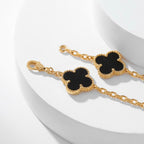 GlowCLOVER 10 MOTIFS ONYX NECKLACE