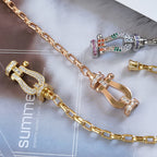 GlowFORCE LARGE HORSESHOE CLASP  METAL BRACELET