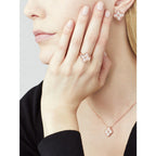 GlowCLOVER 15MM DIAMOND SINGLE FLOWER NECKLACE