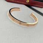 GlowLOVE BRACELET 6.1MM 1 DIAMOND OPEN CUFF