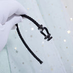 GlowFORCE LARGE SERIES HORSESHOE BLACK SAMURAI BRACELET