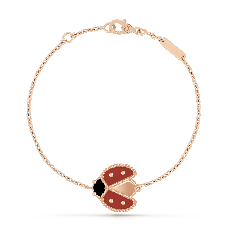 GlowLUCKY SPRING 1 MOTIF PINK GOLD BRACELET