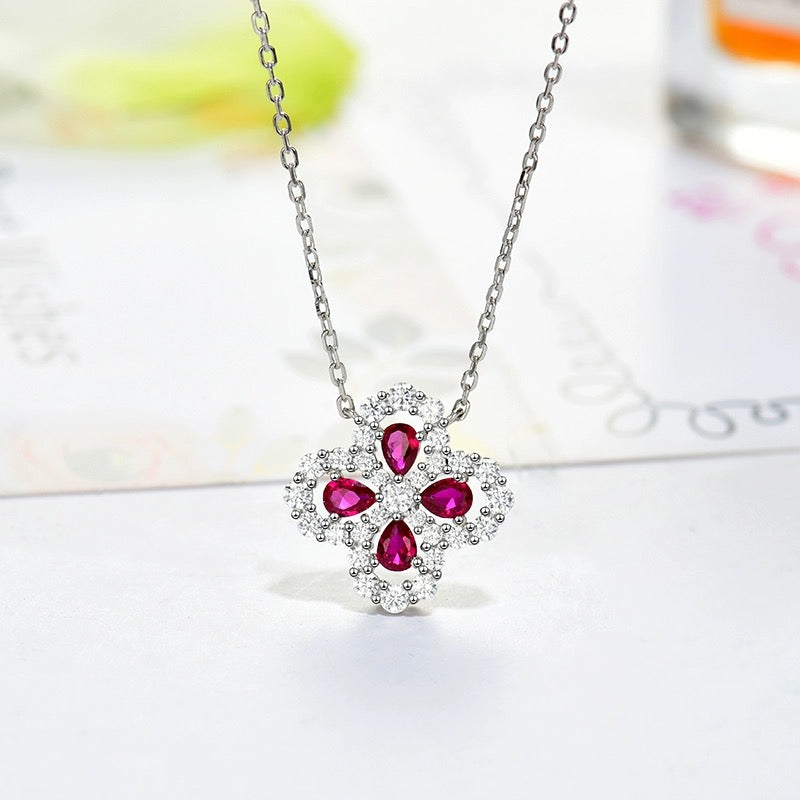 GlowLOOP NECKLACE FULL MOTIF DIAMOND 16MM MULTIPLE COLORS
