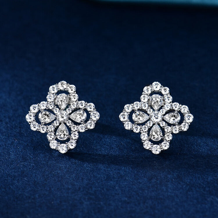 GlowLOOP EARRINGS FULL MOTIF DIAMOND 16MM