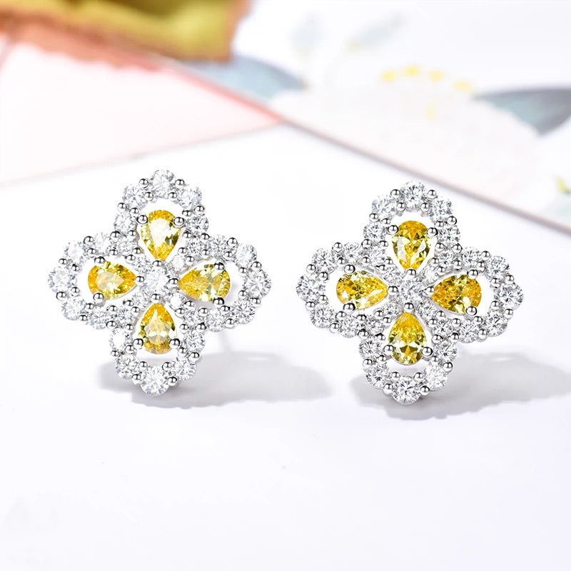 GlowLOOP EARRINGS FULL MOTIF DIAMOND 16MM
