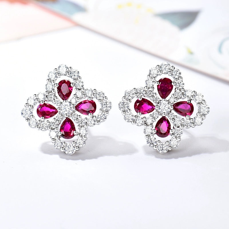 GlowLOOP EARRINGS FULL MOTIF DIAMOND 16MM