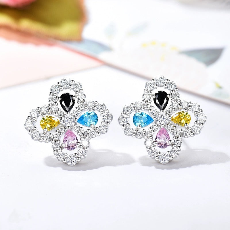 GlowLOOP EARRINGS FULL MOTIF DIAMOND 16MM