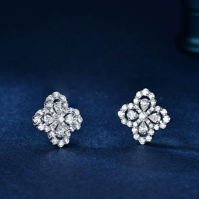 GlowLOOP EARRINGS FULL MOTIF DIAMOND 16MM