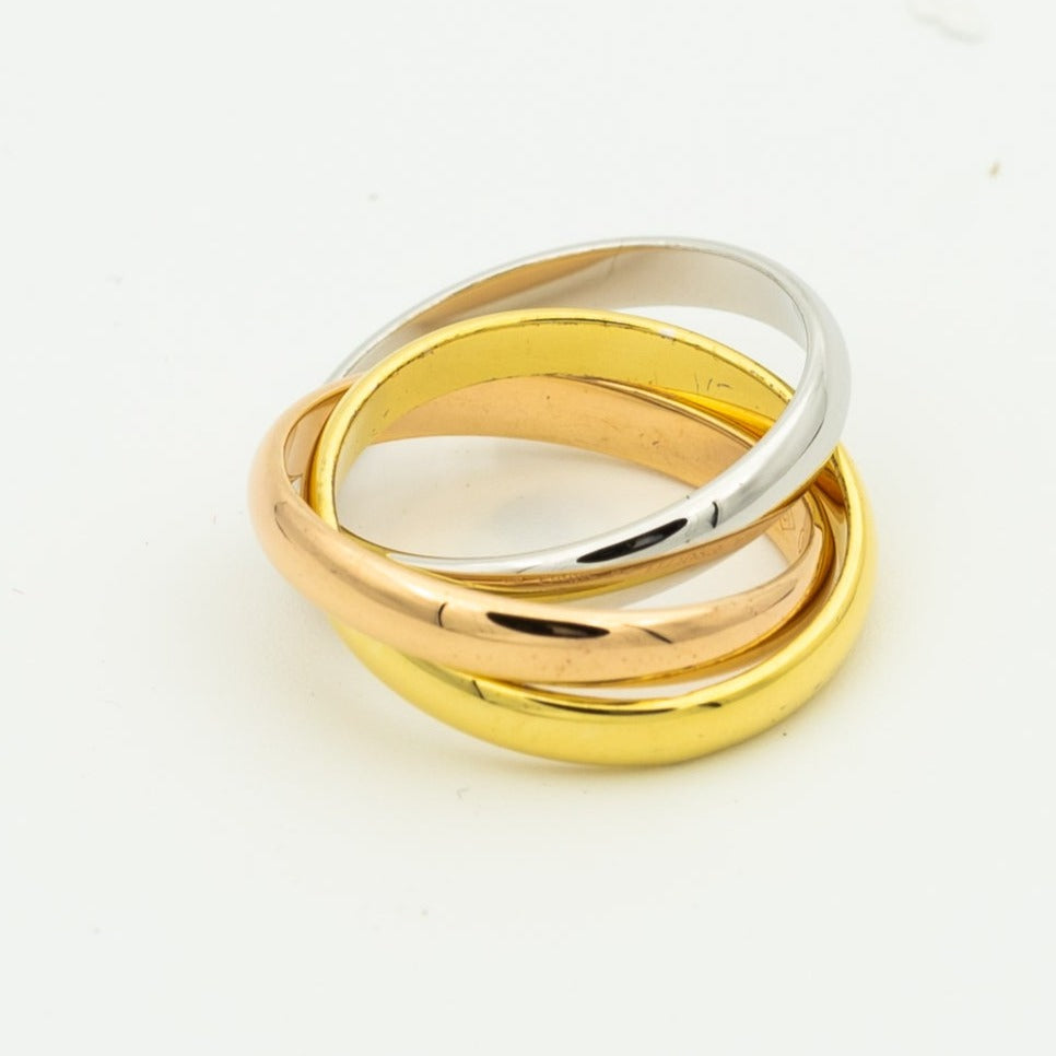 GlowTRINITY RING GOLD PINK GOLD SILVER