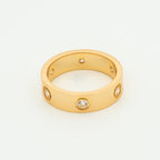 GlowLOVE RING 5.5MM 6 DIAMONDS PINK GOLD