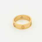 GlowLOVE RING 5.5MM 3 DIAMONDS PINK GOLD