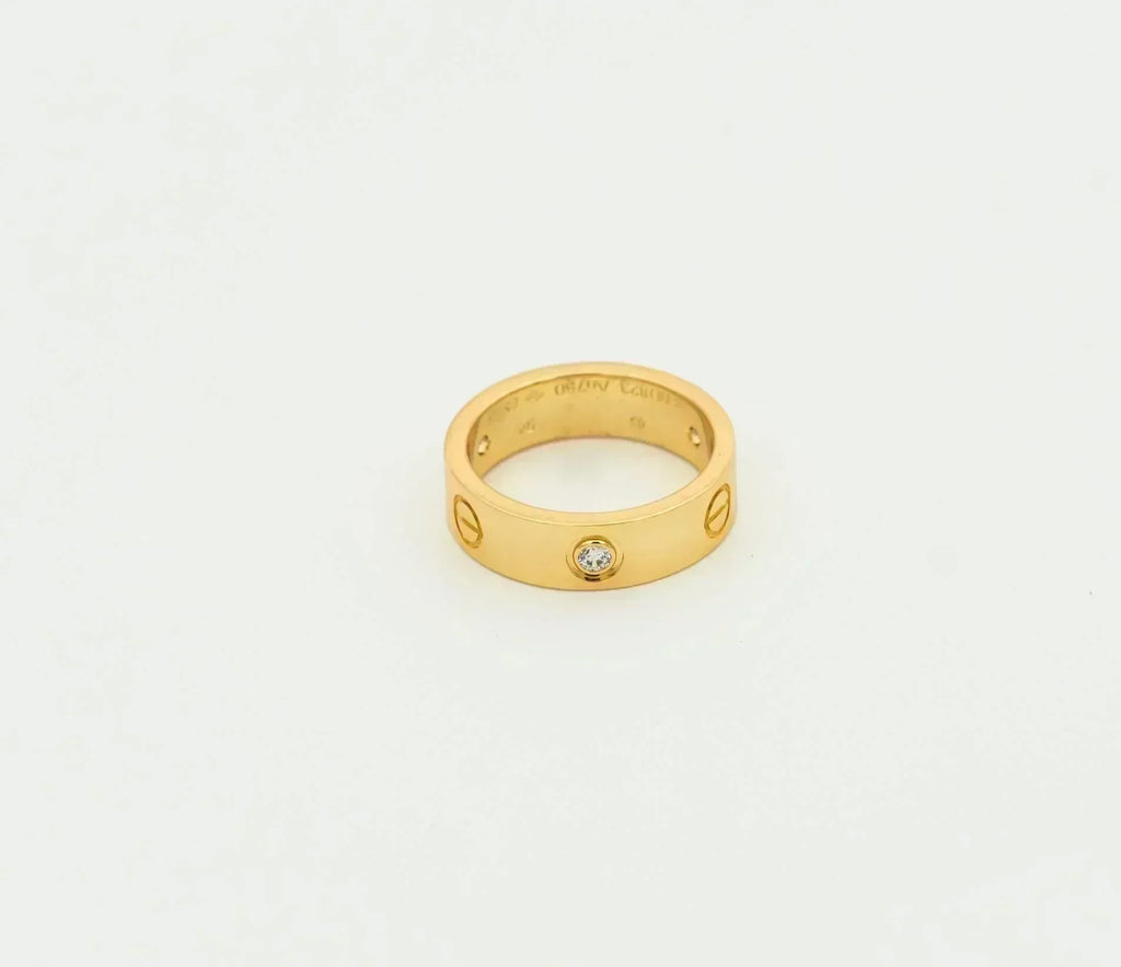 GlowLOVE RING 5.5MM 3 DIAMONDS GOLD
