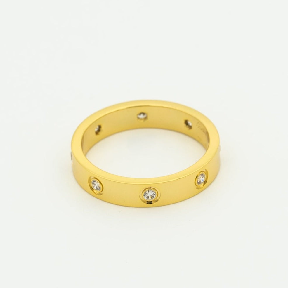 GlowLOVE RING 3.6MM 8 DIAMONDS