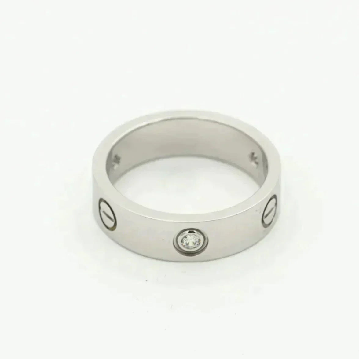 GlowLOVE RING 5.5MM 3 DIAMONDS SILVER