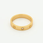 GlowLOVE RING 4MM 1 DIAMOND PINK GOLD