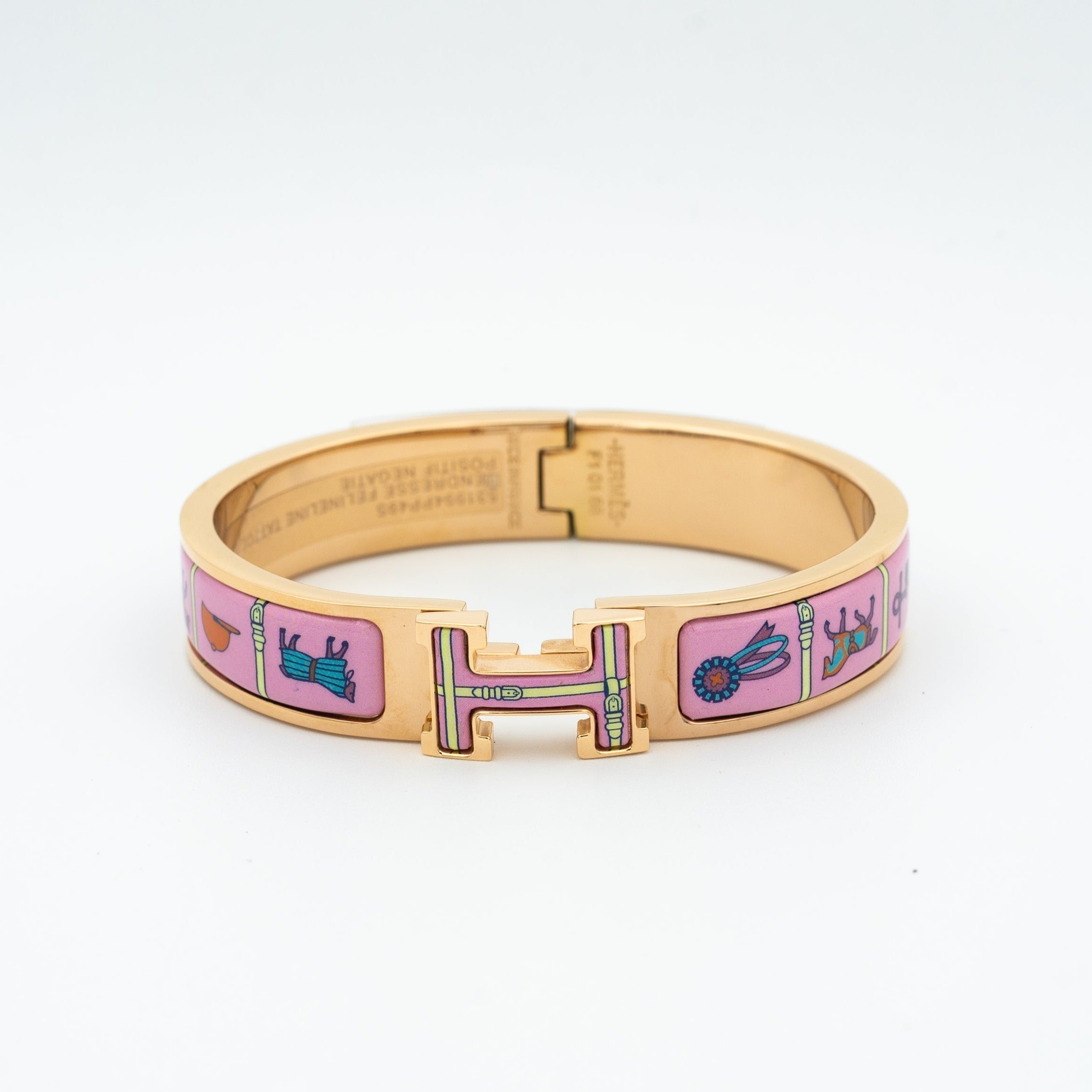 GlowH PINK GOLD BRACELET PINK CERAMIC