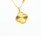 GlowCLOVER 25MM PEDANT NECKLACE GOLD
