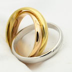 GlowTRINITY RING GOLD PINK GOLD SILVER