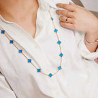 GlowCLOVER 20 MOTIFS TURQUOISE GOLD