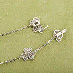 GlowFRIVOLE SILVER 9 FLOWERS NECKLACE