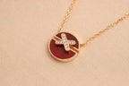 GlowJEUX DE ROSE GOLD DIAMOND NECKLACE