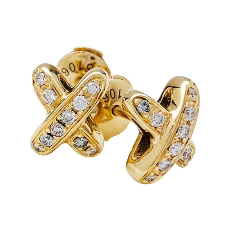 GlowJEUX DE GOLD DIAMOND EARRINGS