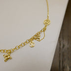 GlowBLOOMING SUPPLE NECKLACE BRASS