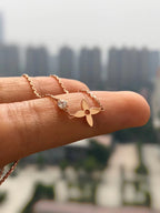 GlowBLOSSOM PENDANT PINK GOLD AND DIAMOND