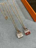 GlowH CIRCE MOISSANITE PENDANT NECKLACE GOLD