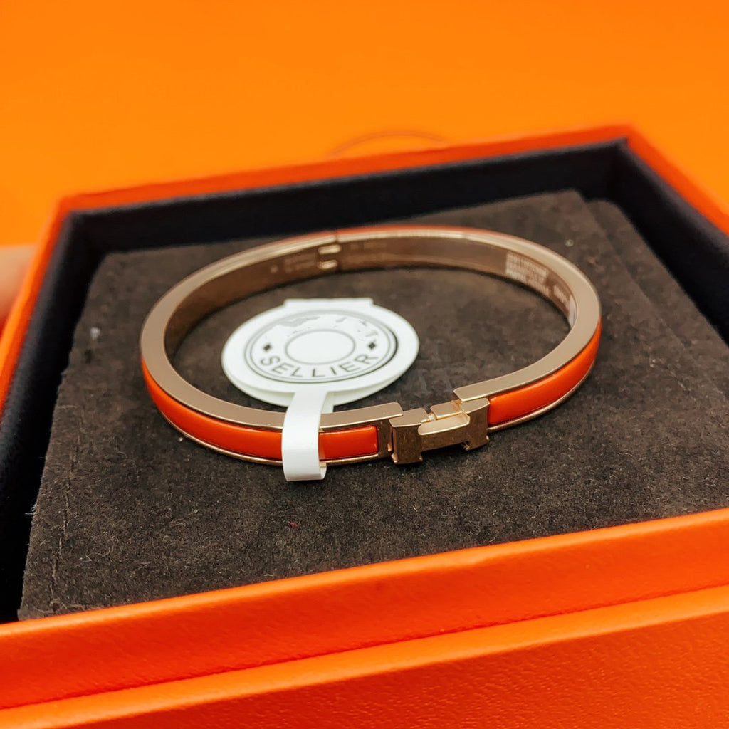 GlowCLASSIC HM CLIC RED 8MM ENAMEL BRACELET