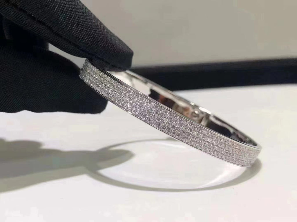 GlowHM KELLY BRACELET IN SILVER AND FULL PAVE DIAMOND