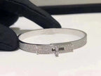 GlowHM KELLY BRACELET IN SILVER AND FULL PAVE DIAMOND