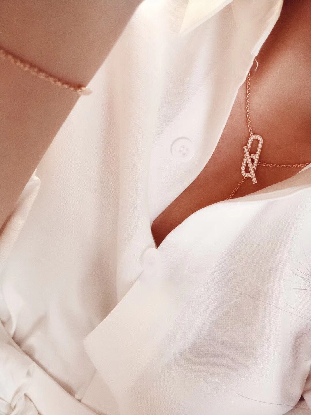 GlowHM FIRE PIG NOSE NECKLACE TRENDY STREET